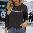 Abuelo Puerto Rico Flag Puerto Rican Pride Fathers Day Long Sleeve T-Shirt Gifts for Her