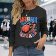 American Girls Babe Lip Patriotic 4Th Of July Independence Long Sleeve T-Shirt Gifts for Her