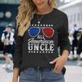 All American Uncle Sunglasses Usa 4Th Of July Long Sleeve T-Shirt T-Shirt Gifts for Her