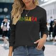 Amhara Ethiopia Ethiopian Eritrean Habesha Africa Long Sleeve T-Shirt Gifts for Her