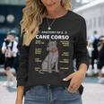Anatomy Of Cane Corso Italian Mastiff Dog Owner Long Sleeve T-Shirt T-Shirt Gifts for Her