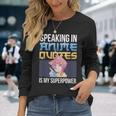 Anime Sad Quotes Dialogue Famous Line Scene Characters Long Sleeve T-Shirt Gifts for Her