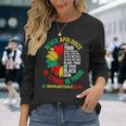 Never Apologize For Your Blackness Black History Junenth Long Sleeve T-Shirt T-Shirt Gifts for Her