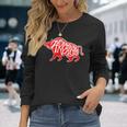 Arkansas Hog Hunting Animal Wild Boar Vintage Long Sleeve T-Shirt Gifts for Her