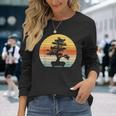 Bonsai Tree Vintage Japanese Bonsai Tree Sun Long Sleeve T-Shirt Gifts for Her