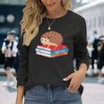 Book Nerd Hedgehog Reading Lover Idea Reading Long Sleeve T-Shirt T-Shirt Gifts for Her
