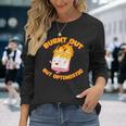 Burnt Out But Optimistic Saying Humor Quote Long Sleeve T-Shirt Gifts for Her