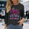 As A Cancer Girl I Have Three Sides Astrology Zodiac Sign Long Sleeve T-Shirt Gifts for Her