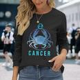 Cancer Zodiac Sign Astrology Birthday Horoscope Lover Long Sleeve T-Shirt T-Shirt Gifts for Her