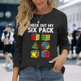 Check Out My Six Pack Puzzle Cube Speed Cubing Long Sleeve T-Shirt Gifts for Her