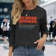 Chief Compliance Officer Vintage Definition Wizard Magician Long Sleeve T-Shirt Gifts for Her