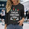 Childs Name Christmas Crew Childs Long Sleeve T-Shirt Gifts for Her