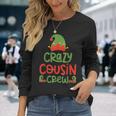 Crazy Cousin Crew Elf Christmas Party Family Matching Pajama Long Sleeve T-Shirt Gifts for Her