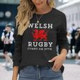 Cymru Am Byth Welsh Rugby Wales Forever Dragon Long Sleeve T-Shirt Gifts for Her