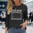 Dad Bod Nutritional Facts Matching Long Sleeve T-Shirt Gifts for Her