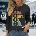 Dada Daddy Dad Father Fathers Day Vintage Long Sleeve T-Shirt Gifts for Her