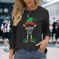 Daddy Elf Matching Family Group Christmas Pajama Party Long Sleeve T-Shirt Gifts for Her