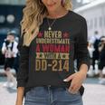 Women With Dd214 Female Veterans Day 40 Long Sleeve T-Shirt Gifts for Her
