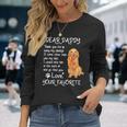 Dear Daddy Golden Retriever Dog Dad Fathers Day Long Sleeve T-Shirt Gifts for Her