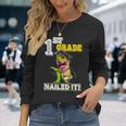 Dinosaur Graduation Hat First Grade Nailed It Class Of 2034 Long Sleeve T-Shirt T-Shirt Gifts for Her