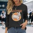 Dog Scottish Terrier Dog Dad Of A Spoiled Scottie Dog Owner Scottish Terrier 2 Long Sleeve T-Shirt Gifts for Her