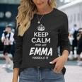 Emma Name Keep Calm And Let Emma Handle It Long Sleeve T-Shirt Gifts for Her