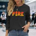 Fire Halloween Costume Fire And Ice Matching Couples Long Sleeve T-Shirt Gifts for Her