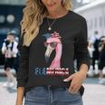 Flamingo 4Th Of July Flamerica Patriotic Long Sleeve T-Shirt Gifts for Her
