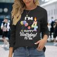 Four 4Yr 4Th Birthday Happy Birthday Boys Girls 4 Years Old Long Sleeve T-Shirt Gifts for Her