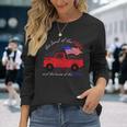 Fourth Of July Patriotic Classic Pickup Truck American Flag Long Sleeve T-Shirt T-Shirt Gifts for Her