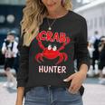 Crab Hunter Crabbing Seafood Hunting Crab Lover Long Sleeve T-Shirt Gifts for Her