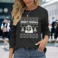 Merry Christmas Pug Ugly Christmas Sweater Long Sleeve T-Shirt Gifts for Her