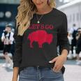 Lets Go Buffalo New York Bflo Wny Vintage Football Long Sleeve T-Shirt T-Shirt Gifts for Her