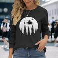 Great Helicopter Pilot Retro Long Sleeve T-Shirt T-Shirt Gifts for Her