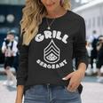 Grill Sergeant Bbq Barbecue Meat Lover Dad Boys Long Sleeve T-Shirt Gifts for Her