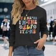 Groovy Its Me Hi Im The Slp Its Me Speech Therapy Long Sleeve T-Shirt T-Shirt Gifts for Her
