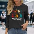 Guitar Player Guitarist Rock Music Lover Guitar Long Sleeve T-Shirt Gifts for Her