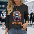 Gym Workout Or Fitness Cat In A Gym Long Sleeve T-Shirt T-Shirt Gifts for Her