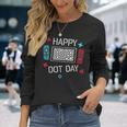 Happy Dot Day Gamers Boy Game Controller Colourful Polka Dot Long Sleeve T-Shirt Gifts for Her