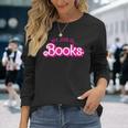 My Job Is Books Retro Pink Style Reading Books Long Sleeve Gifts for Her