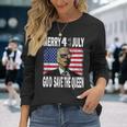 Joe Biden Merry 4Th July Confused God Save The Queen Long Sleeve T-Shirt Gifts for Her