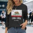 Loma Linda California Cali City Souvenir Ca Flag Top Long Sleeve T-Shirt Gifts for Her