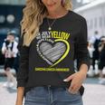 Love Hope Faith July We Wear Yellow Sarcoma Cancer Awareness Long Sleeve T-Shirt T-Shirt Gifts for Her
