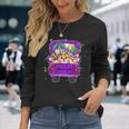 Mardi Gras Truck Jester Corgi Dogs Fat Tuesday Parade Long Sleeve T-Shirt T-Shirt Gifts for Her
