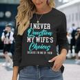 Married Couple Wedding Anniversary Marriage Long Sleeve Gifts for Her