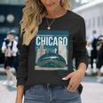 Millennium Park Bean May The Clout Be With Chicago Poster Long Sleeve T-Shirt Gifts for Her