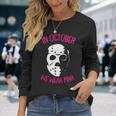 In October We Wear Pink Breast Cancer Awareness Horror Movie Breast Cancer Awareness Long Sleeve T-Shirt Gifts for Her