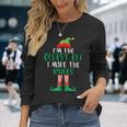 Oldest Elf Family Matching Christmas Pajama Party Long Sleeve T-Shirt Gifts for Her
