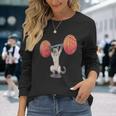 Olympic Snatch Siamese Cat Weightlifting Bodybuilding Muscle Long Sleeve T-Shirt Gifts for Her
