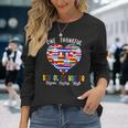 One Thankful School Counselor Hispanic Heritage Month Flags Long Sleeve T-Shirt Gifts for Her